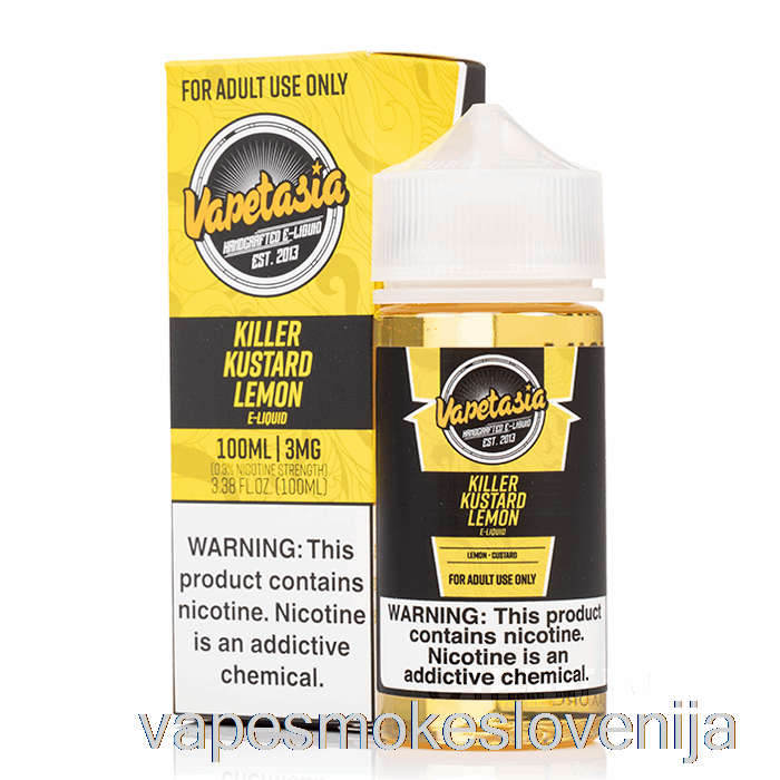Vape Za Enkratno Uporabo Killer Kustard Lemon - Vapetasia - 100ml 3mg